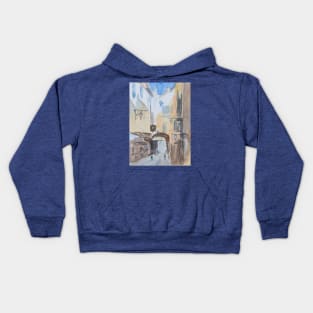 A city street Kids Hoodie